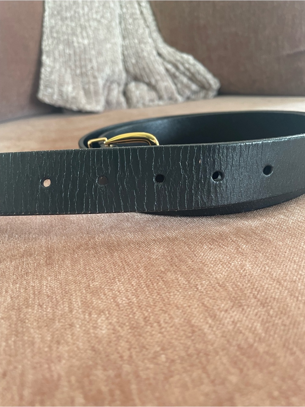 Madewell The Essential Leather Belt, black, large - Picture 4 of 7